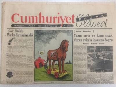 Cumhuriyet Gazetesi Pazar İlavesi 22 Nisan 1951 - İngilizlerin Mata Harisi GZ52276 - 1
