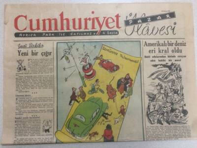 Cumhuriyet Gazetesi Pazar İlavesi 22 Temmuz 1951 - Sulh Beyannamesi GZ52218 - 1