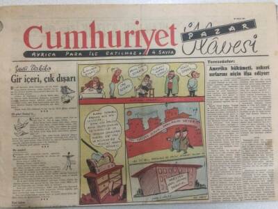 Cumhuriyet Gazetesi Pazar İlavesi 23 Aralık 1951 - Hacı Beyin Başına Gelenler GZ52226 - 1