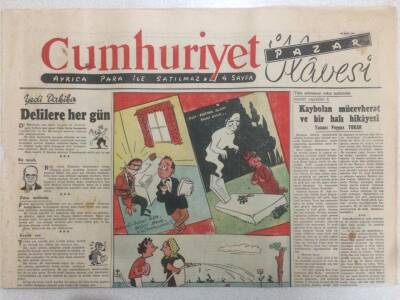 Cumhuriyet Gazetesi Pazar İlavesi 30 Eylül 1951 - Stalini Düşündüren 8 Nokta GZ52269 - 1