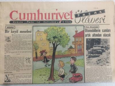 Cumhuriyet Gazetesi Pazar İlavesi 4 Mayıs 1952 - Bir Keyif Meselesi GZ52221 - 1
