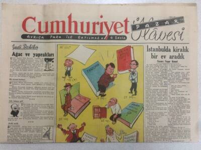 Cumhuriyet Gazetesi Pazar İlavesi 7 Ekim 1951 - Kanallar Harbi GZ52275 - 1