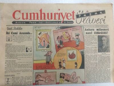 Cumhuriyet Gazetesi Pazar İlavesi 9 Eylül 1951 - Amerika nın En Büyük Kadın Askeri GZ52212 - 1