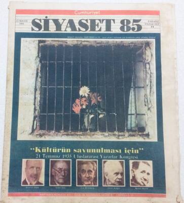 Cumhuriyet Gazetesi Siyaset 85 Eki - 12 Mayıs 1984 - Kültürün Savunulması İçin 21 Temmuz 1935 Uluslararası Yazarlar Kongresi GZ46442 - 1