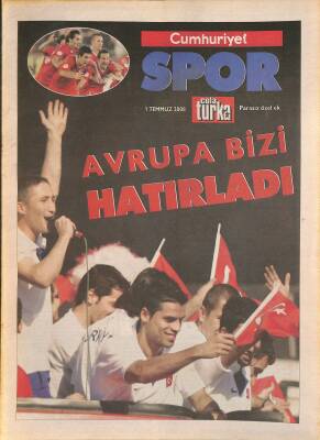 Cumhuriyet Gazetesi Spor Eki 1 Temmuz 2008 - Terim Federasyona Ders Verdi - Ralli Dünyası GZ127509 - 1