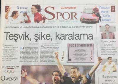 Cumhuriyet Gazetesi Spor Eki 12 Mayıs 2004 Artık Hedef Avrupa GZ30983 - 1