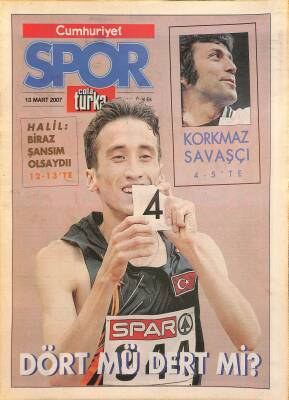 Cumhuriyet Gazetesi Spor Eki 13 Mart 2007 - Can İşbakan Şampiyon Olmak İçin Takım Arkadaşımın Yardımına İhtiyacım Yok GZ127478 - 1