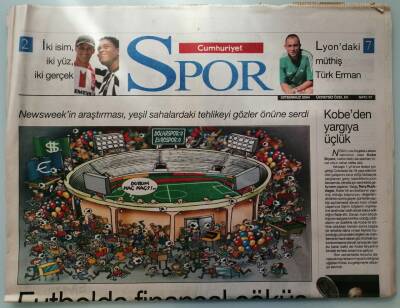 Cumhuriyet Gazetesi Spor Eki 28 Temmuz 2004 Futbolda Finansal Çöküş -GZ37039 - 1