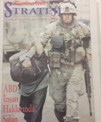 Cumhuriyet Gazetesi Strateji Eki 11 Nisan 2005 - ABD İnsan Haklarında Şahin GZ35834 - 1