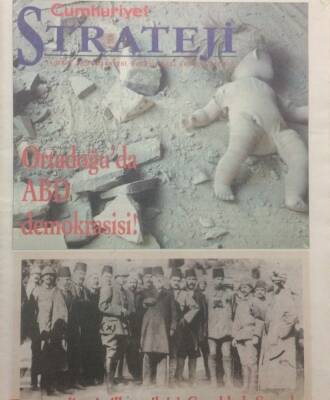 Cumhuriyet Gazetesi Strateji Eki 14 Mart 2005 - Ortadoğu da ABD Demokrasisi!! GZ34779 - 1