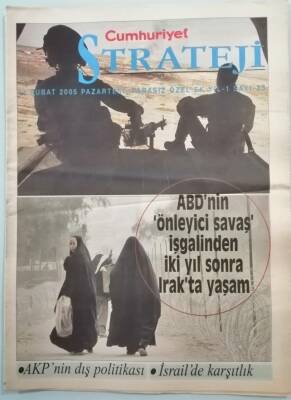 Cumhuriyet Gazetesi Strateji Eki 14 Şubat 2005 Kıbrıs AB Türkiye Üçgeni - GZ44882 - 2