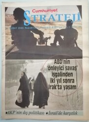 Cumhuriyet Gazetesi Strateji Eki 14 Şubat 2005 Kıbrıs AB Türkiye Üçgeni - GZ44882 - 1