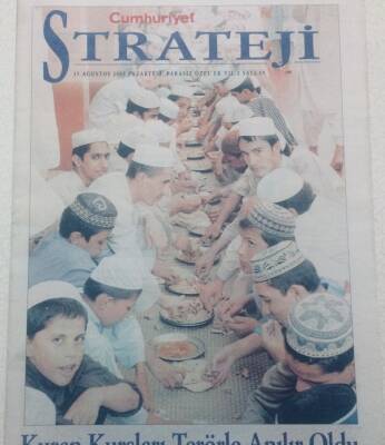 Cumhuriyet Gazetesi Strateji Eki - 15 Ağustos 2005 - Kuran Kursları Terörle Anılır Oldu GZ46598 - 1