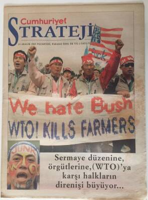 Cumhuriyet Gazetesi Strateji Eki 19 Aralık 2005 - Sermaye Düzenine , Örgütlerine WTOya Karşı Halkların Direnişi Büyüyor GZ20126 - 1
