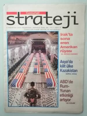 Cumhuriyet Gazetesi Strateji Eki 2 Ağustos 2004 Asyada Kilit Ülke Kazakistan -GZ33091 - 1