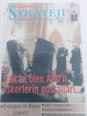 Cumhuriyet Gazetesi Strateji Eki 24 Ocak 2005 - Irakta Ölen ABDli Askerlerin Postalları GZ40492 - 1