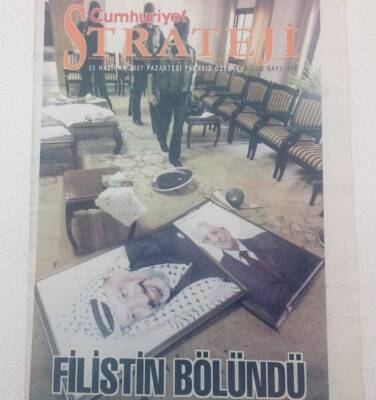 Cumhuriyet Gazetesi Strateji Eki - 25 Haziran 2007 - Filistin Bölündü GZ46631 - 1