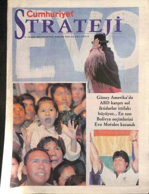 Cumhuriyet Gazetesi Strateji Eki 26 Aralık 2005 - Türkiyede Olumsuzlukların Kaynağı GZ84592 - 1