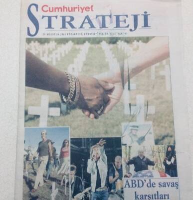 Cumhuriyet Gazetesi Strateji Eki 29 Ağustos 2005 - ABDde Savaş Karşıtları Örgütleniyor GZ47541 - 1