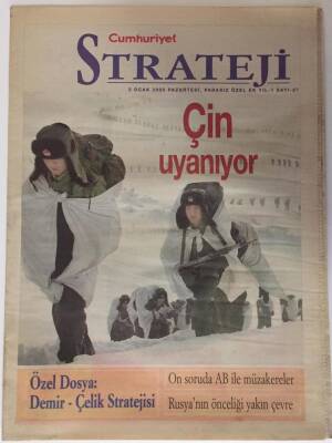 Cumhuriyet Gazetesi Strateji Eki 3 Ocak 2005 - Çin Uyanıyor , On Soruda AB İle Müzakereler - GZ16239 - 2