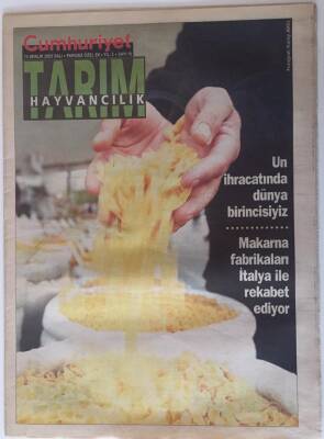 Cumhuriyet Gazetesi Tarım Ve Hayvancılık Eki 13 Aralık 2005 - Makarna Fabrikaları İtalya İle Rekabet Ediyor GZ20129 - 1