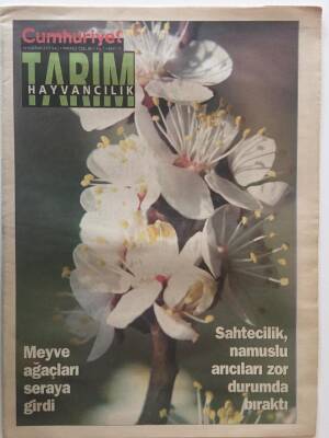 Cumhuriyet Gazetesi Tarım Ve Hayvancılık Eki 14 Haziran 2005 - Meyve Ağaçları Seraya Girdi , Sahtecilik Namuslu Aracıları Zor Durumda Bıraktı - GZ20223 - 1