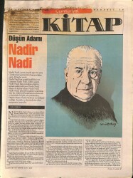 Cumhuriyet Kitap Dergisi 20 Ağustos 1998 - Düşün Adamı Nadir Nadi NDR78046 - Gökçekoleksiyon