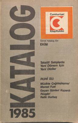 Cumhuriyet Kitap Kulübü Katalog 1985 Ekim NDR75737 - 1