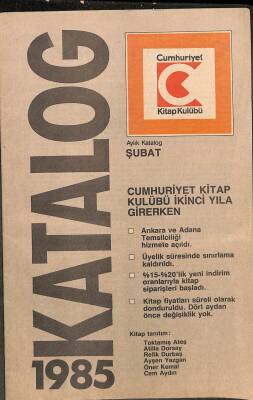 Cumhuriyet Kitap Kulübü Katalog 1985 Şubat NDR75730 - 1