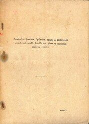 Cumhuriyet Senatosu Üyelerinin Seçimi İle Milletvekili Seçimlerinde Sandık Kurallarının Görev Ve Yetkilerini Gösteren Genelge KTP2507 - Gökçekoleksiyon