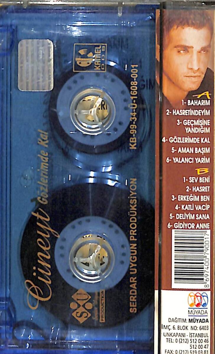 Cüneyt - Gözlerimde Kal Kaset (İkinci El) KST28350 - 2