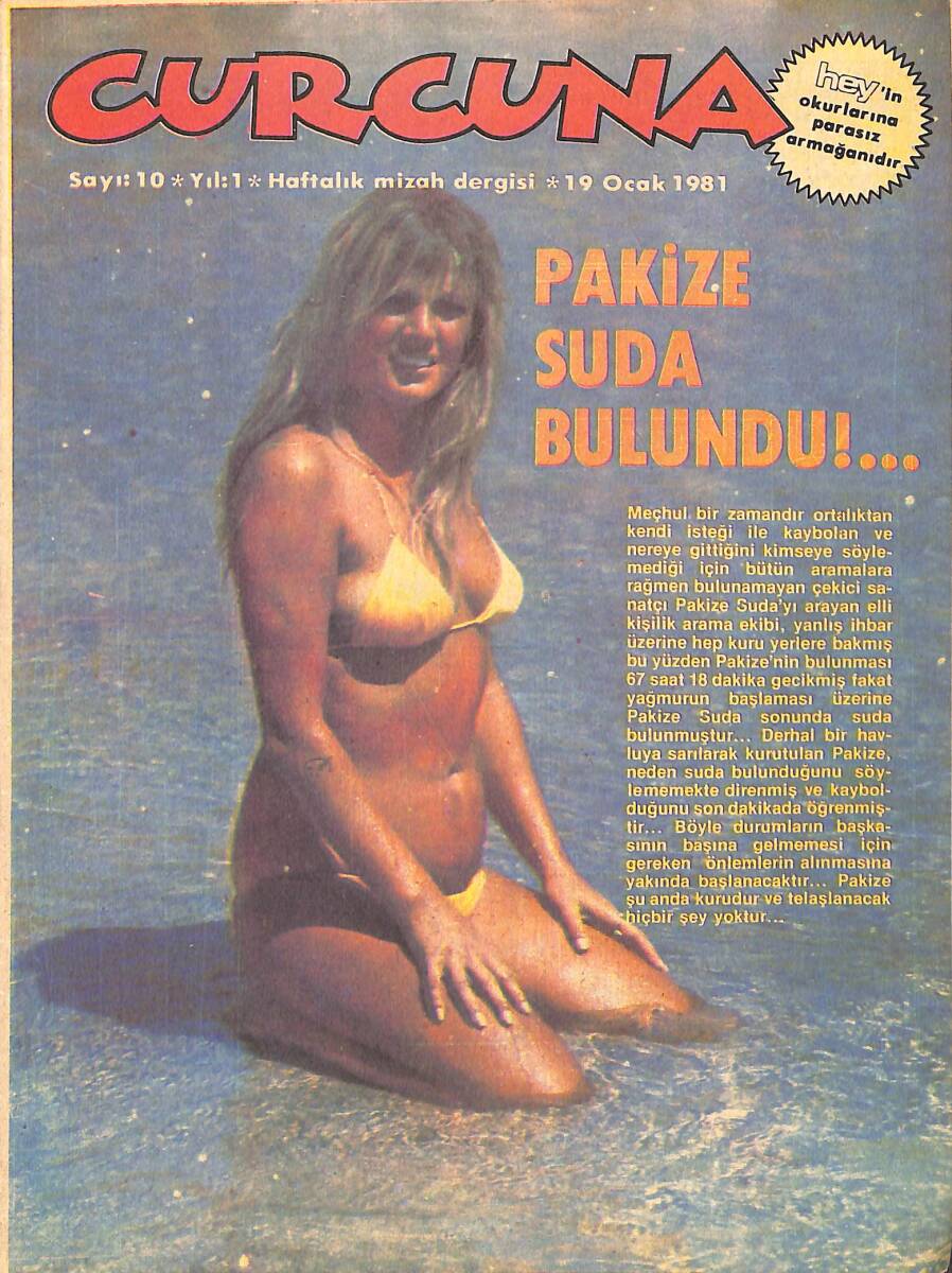 Curcuna Haftalık Mizah Dergisi Sayı:10 - 19 Ocak 1981 NDR88016 - 1