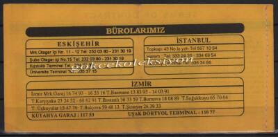 Dağıstanlı Seyahat 1980 Yılı Yolcu Bileti PYB2868 - 2