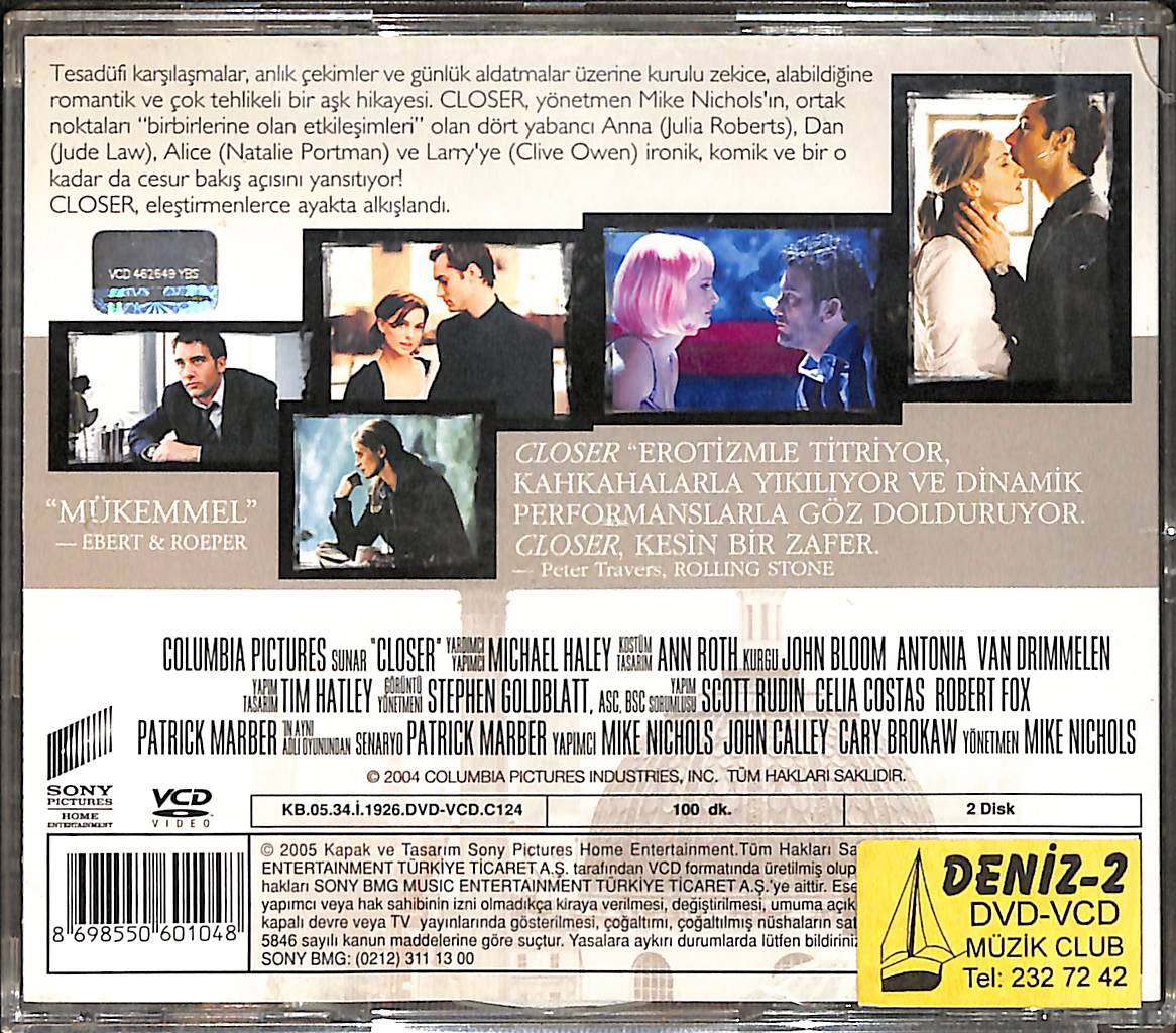 Daha Yaklaş – Closer (2004) Orijinal VCD Film VCD28873 - 2