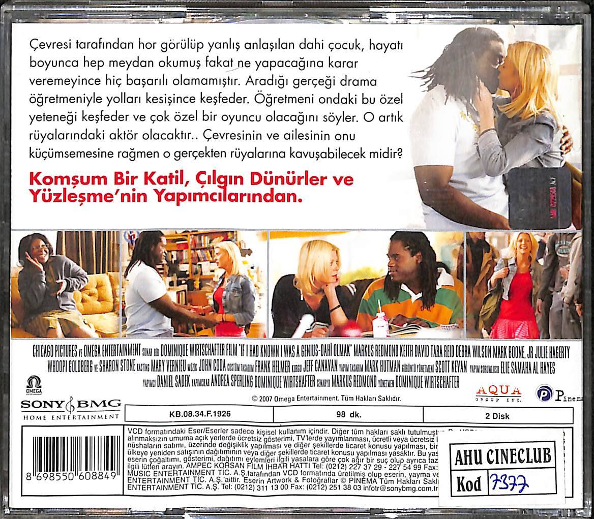 Dahi Olmak - If I Had Known I Was a Genius (2007) Orjinal VCD Film ' Whoopi Goldberg - Sharon Stone ' VCD28455 - 2