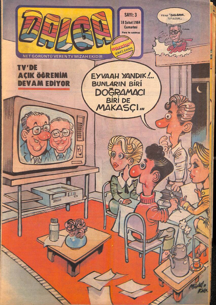 Dalga Mizah Dergisi 18 Şubat 1984 Sayı 3 NDR95263 - 1