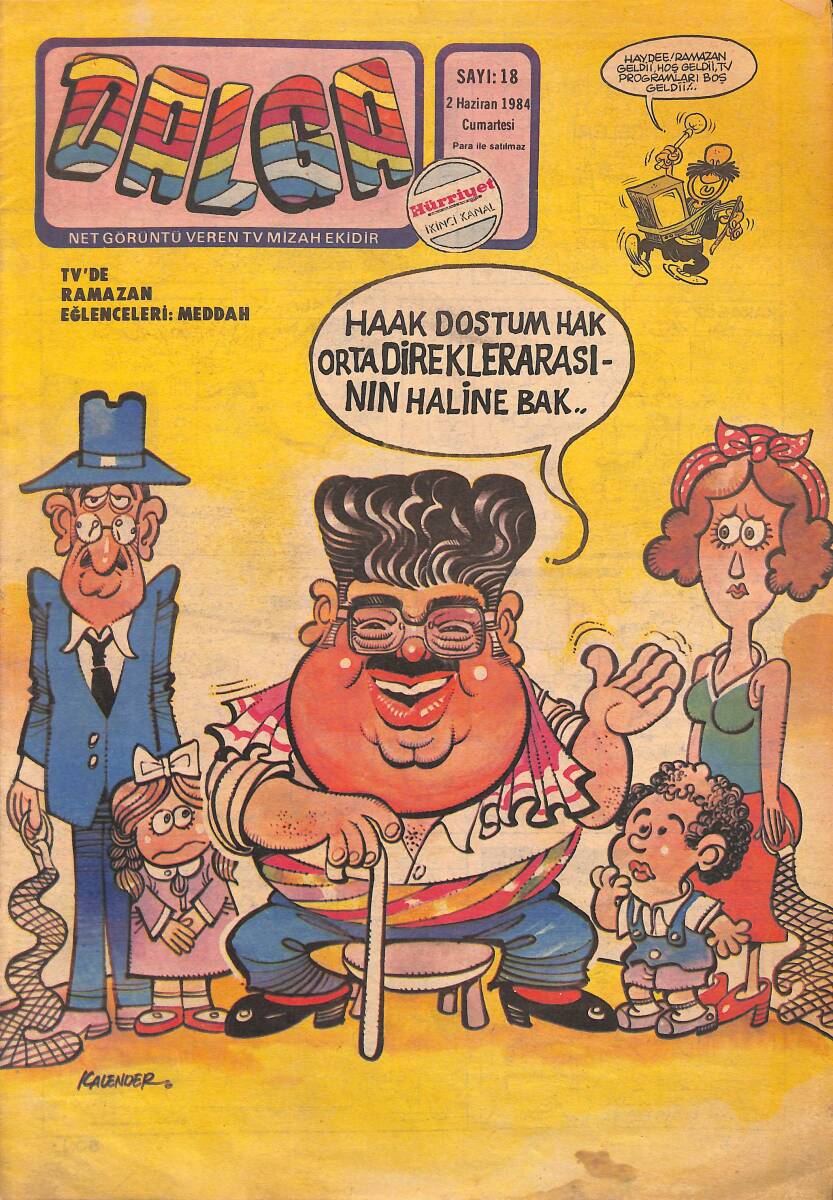Dalga Mizah Dergisi 2 Haziran 1984 Sayı 18 NDR95278 - 1