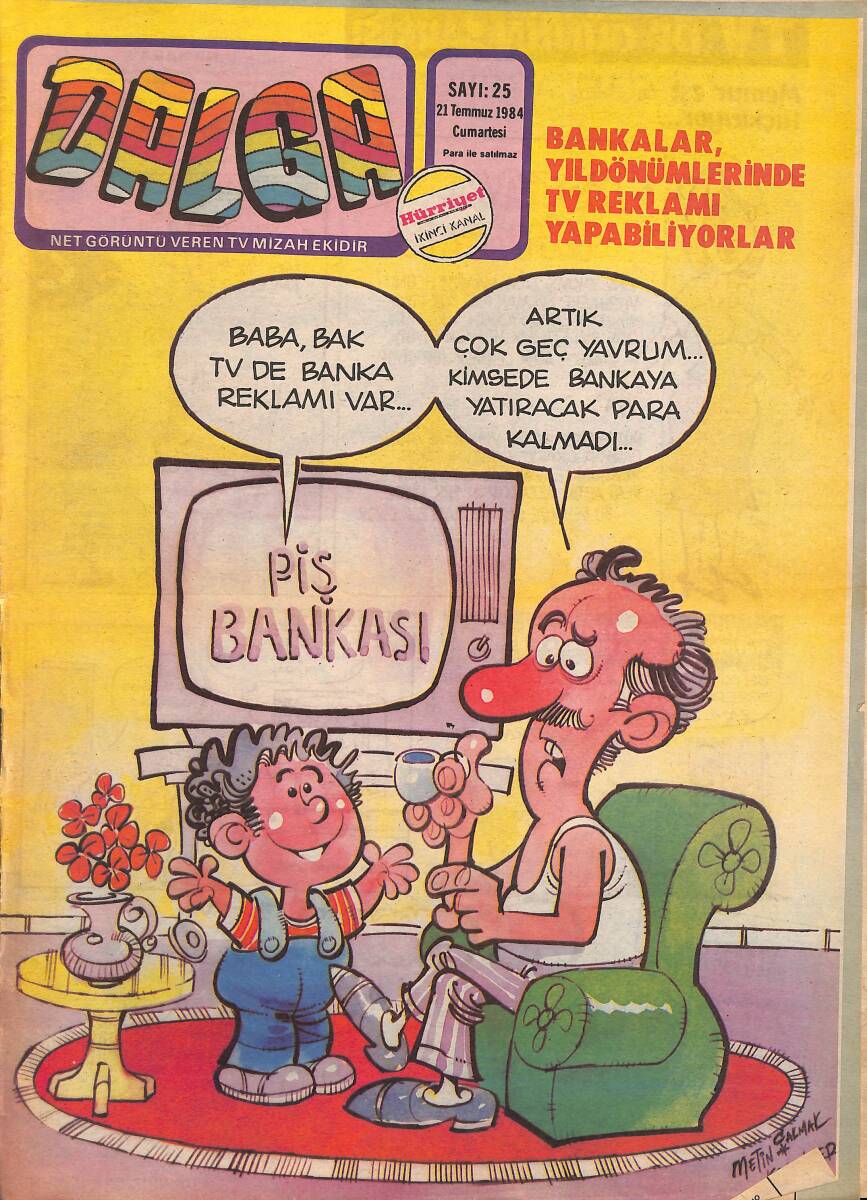 Dalga Mizah Dergisi 21 Temmuz 1984 Sayı 25 NDR95284 - 1