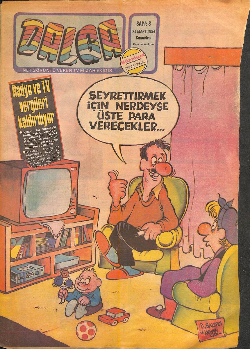 Dalga Mizah Dergisi 24 Mart 1984 Sayı 8 NDR95268 - 1