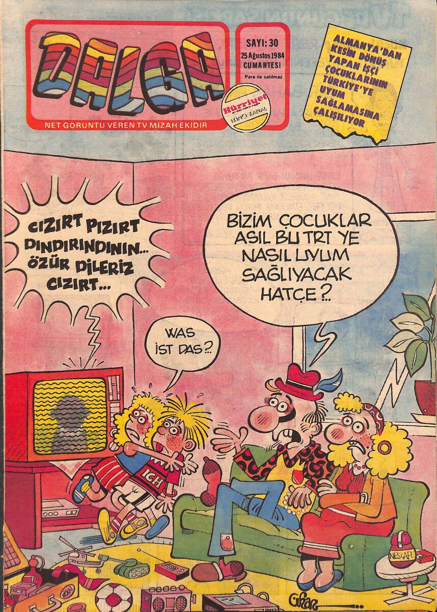 Dalga Mizah Dergisi 25 Ağustos 1984 Sayı 30 NDR95279 - 1