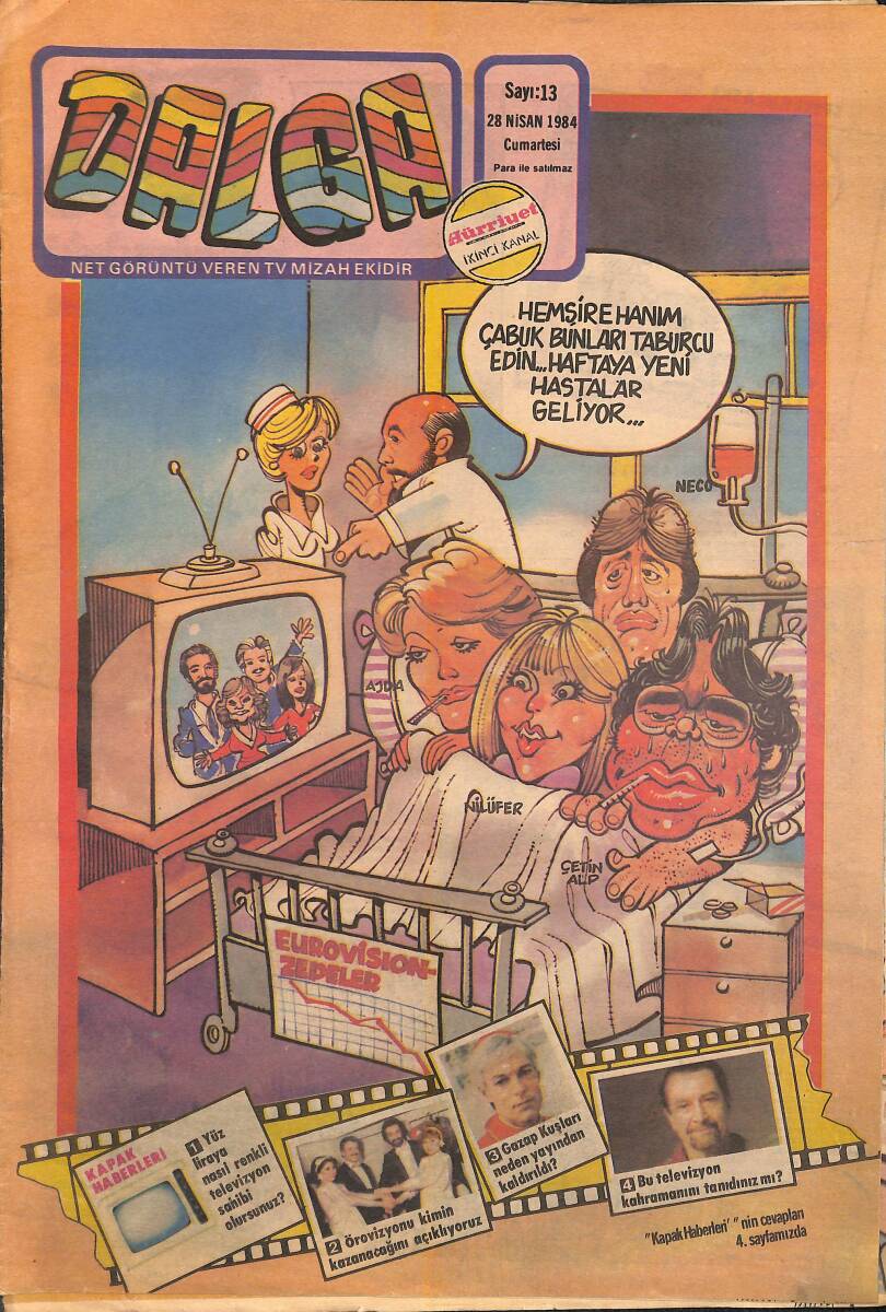Dalga Mizah Dergisi 28 Nisan 1984 Sayı 13 NDR95273 - 1