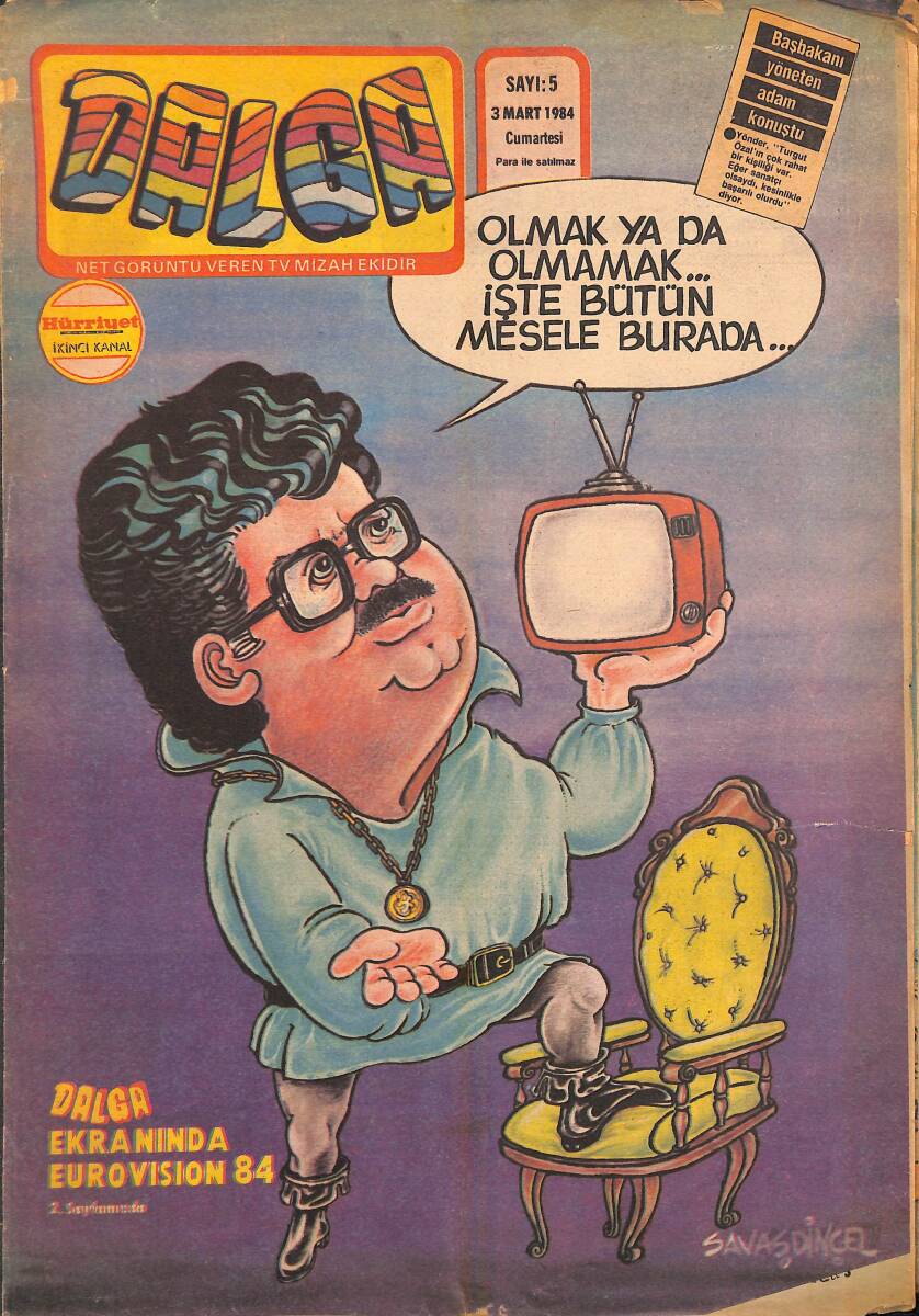 Dalga Mizah Dergisi 3 Mart 1984 Sayı 5 NDR95265 - 1