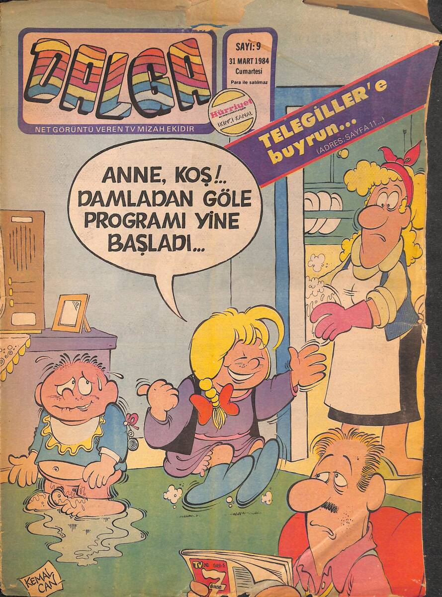 Dalga Mizah Dergisi 31 Mart 1984 Sayı 9 NDR95269 - 1