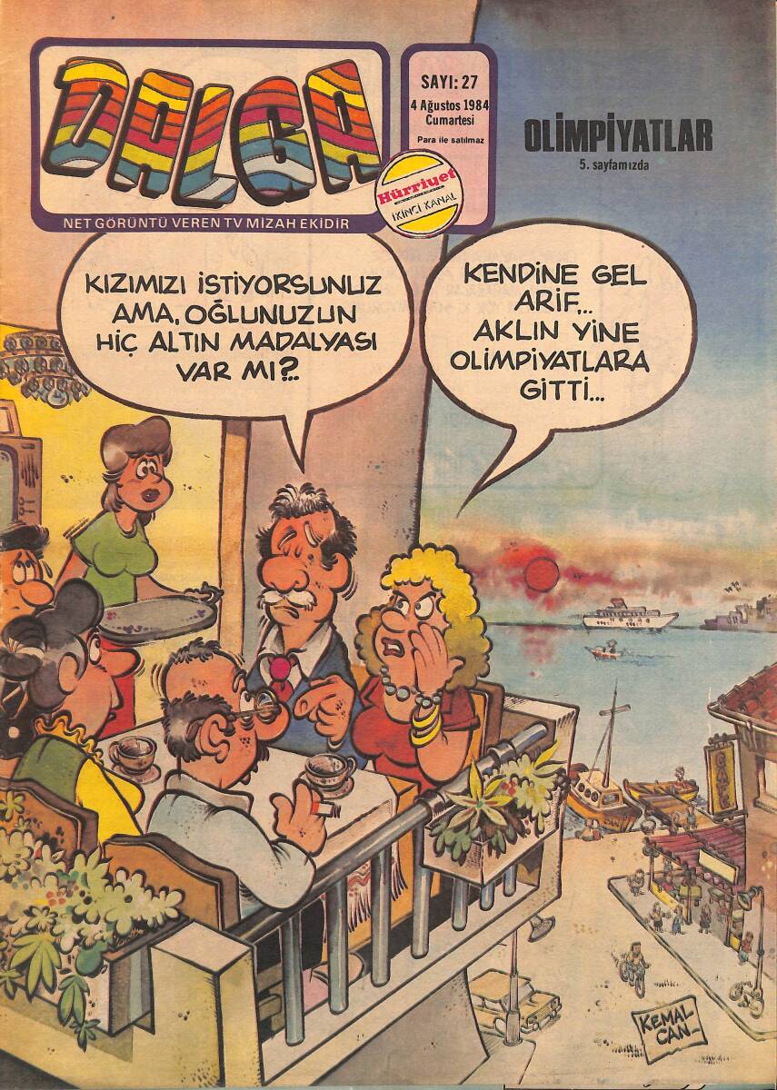 Dalga Mizah Dergisi 4 Ağustos 1984 Sayı 27 NDR95282 - 1