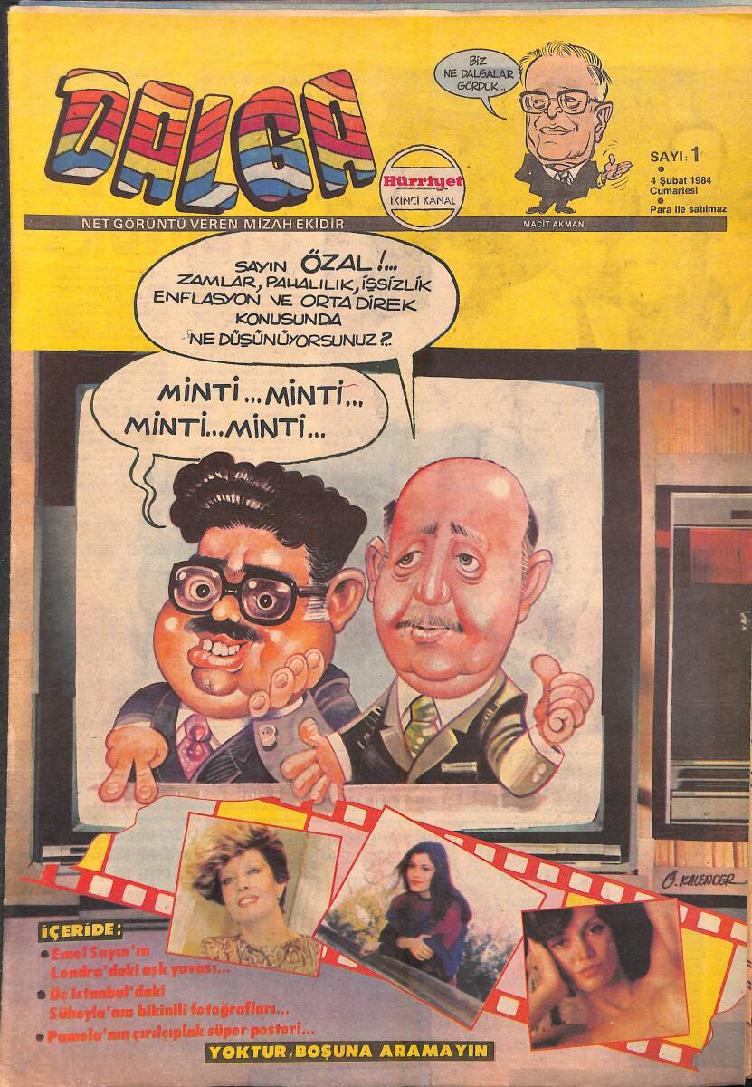 Dalga Mizah Dergisi 4 Şubat 1984 Sayı 1 NDR95261 - 1