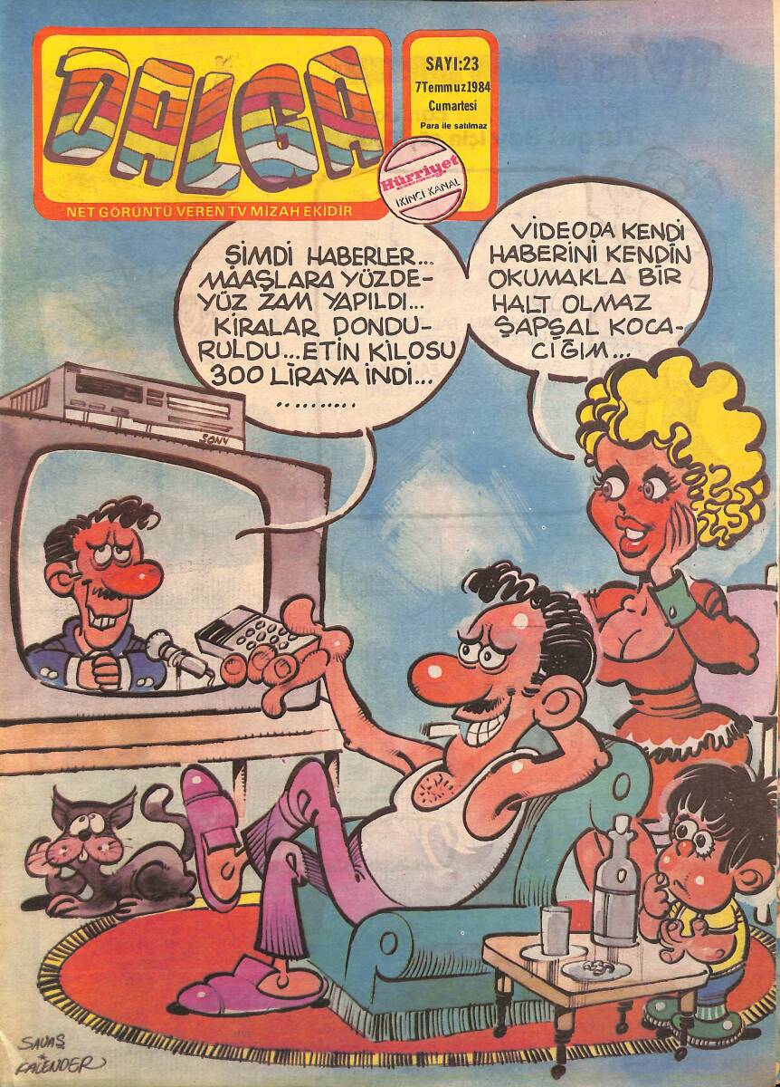 Dalga Mizah Dergisi 7 Temmuz 1984 Sayı 23 NDR95286 - 1