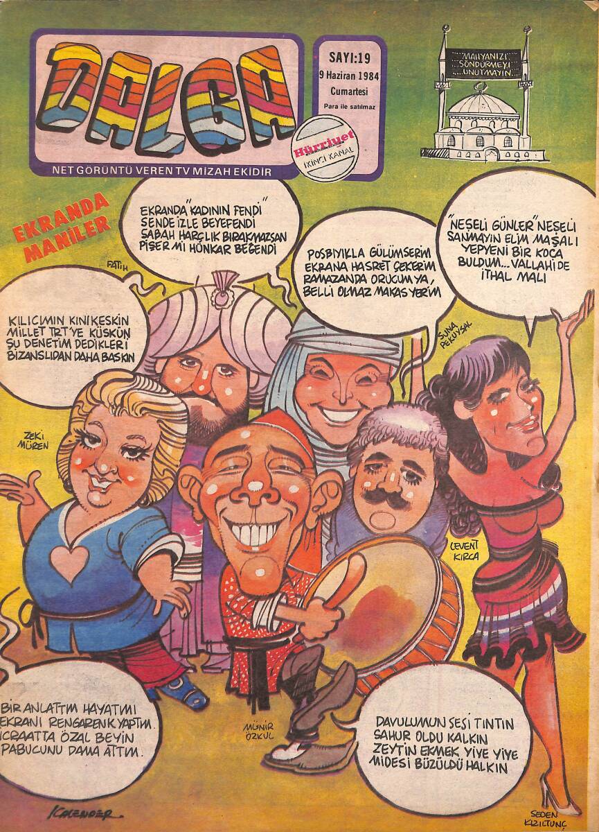 Dalga Mizah Dergisi 9 Haziran 1984 Sayı 19 NDR95290 - 1