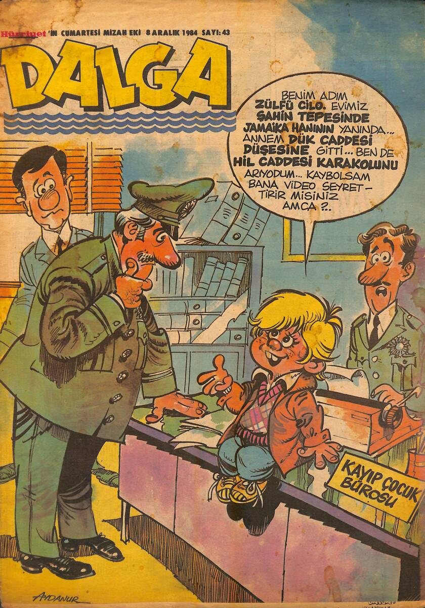 Dalga Mizah Dergisi Sayı:43 8 Aralık 1984 NDR94666 - 1