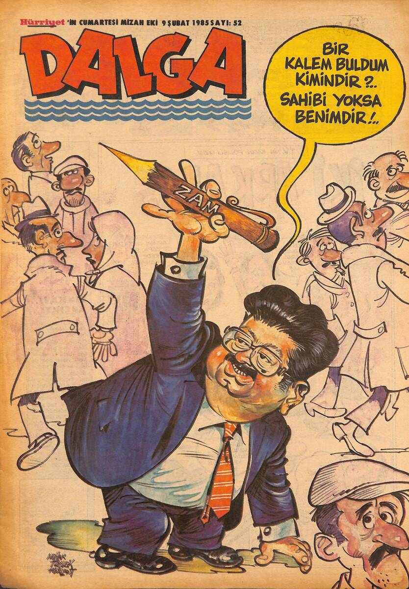 Dalga Mizah Dergisi Sayı:52 9 Şubat 1985 NDR94675 - 1