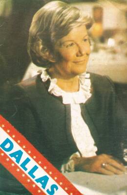 Dallas (Ellie Ewing) Barbara Bel Geddes Orta Boy Kartpostal KRT10861 - 1
